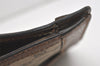 Authentic GUCCI Web Sherry Line Clutch Hand Bag Purse GG PVC Leather Brown 5124I