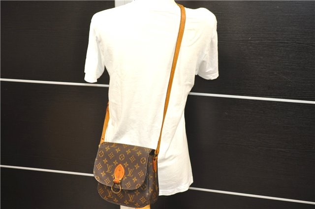 Auth Louis Vuitton Monogram Saint Cloud MM Shoulder Cross Bag M51243 LV 5125D