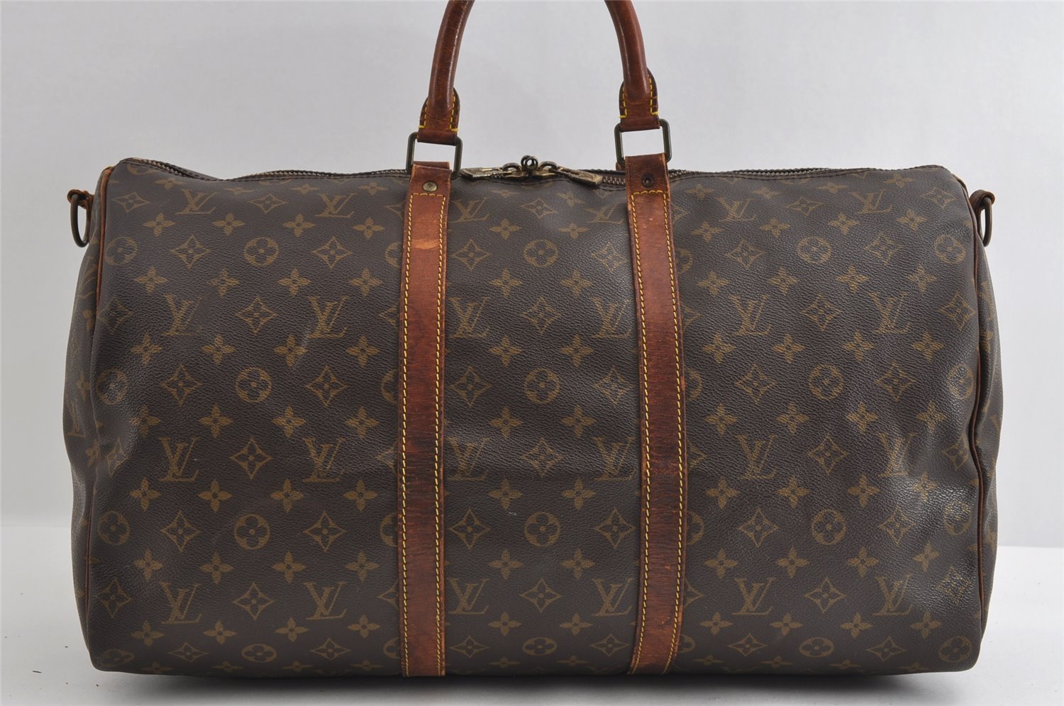 Auth Louis Vuitton Monogram Keepall Bandouliere 50 M41416 Boston Bag Junk 5125I