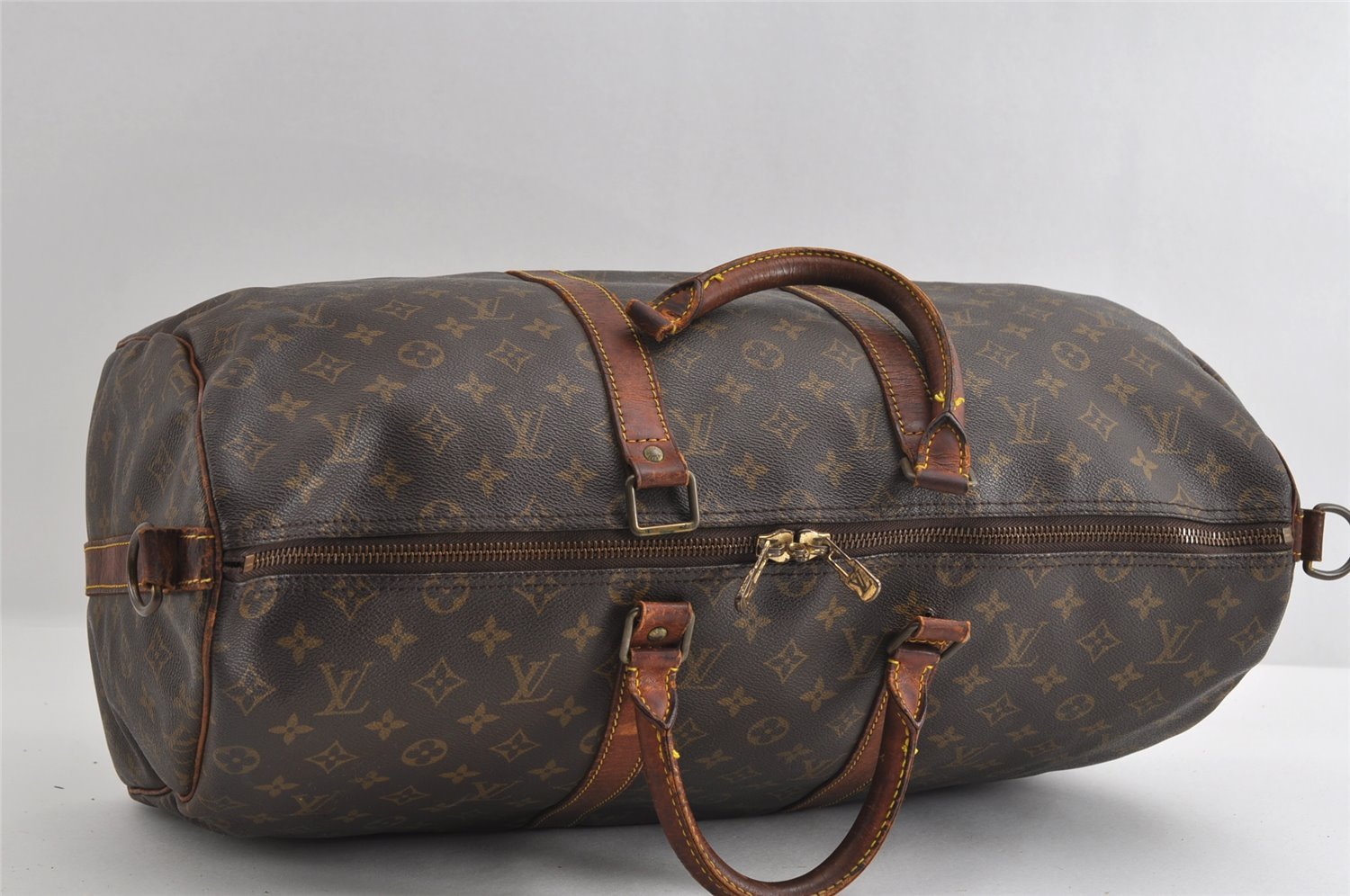 Auth Louis Vuitton Monogram Keepall Bandouliere 50 M41416 Boston Bag Junk 5125I