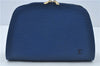 Authentic Louis Vuitton Epi Dauphine GM Cosmetic Pouch Blue M48435 LV 5126C