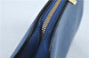 Authentic Louis Vuitton Epi Dauphine GM Cosmetic Pouch Blue M48435 LV 5126C