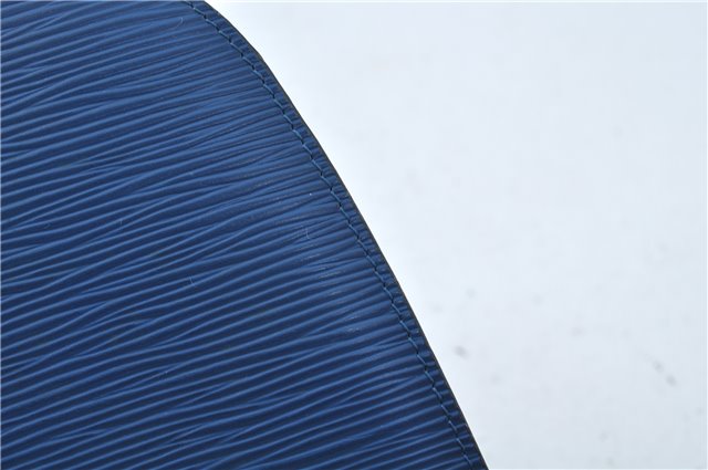 Authentic Louis Vuitton Epi Dauphine GM Cosmetic Pouch Blue M48435 LV 5126C