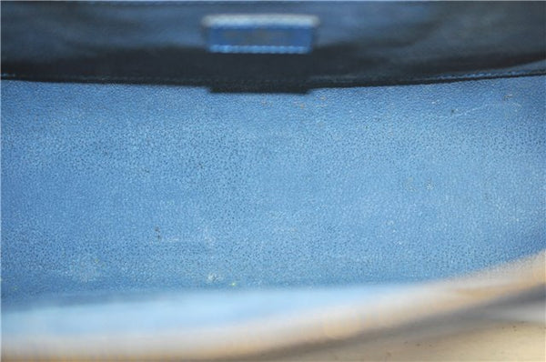 Authentic Louis Vuitton Epi Dauphine GM Cosmetic Pouch Blue M48435 LV 5126C