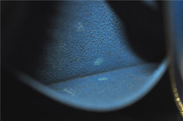 Authentic Louis Vuitton Epi Dauphine GM Cosmetic Pouch Blue M48435 LV 5126C