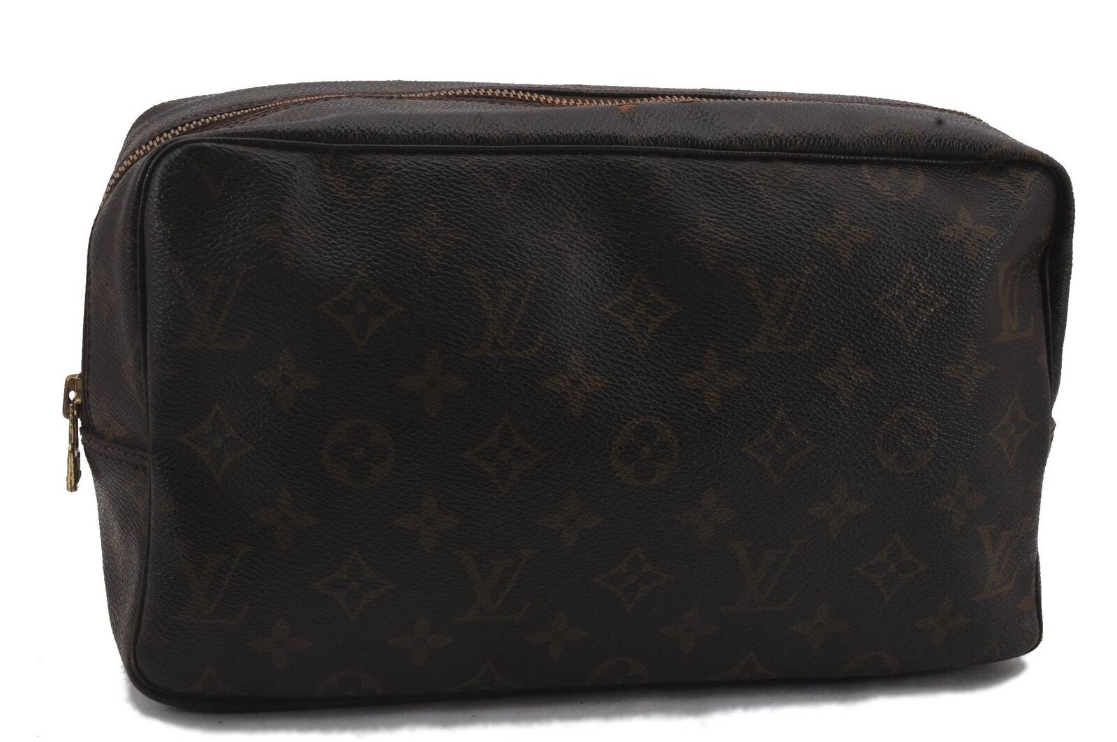 Auth LOUIS VUITTON Monogram Trousse Toilette 28 Clutch Hand Bag M47522 LV 5127B