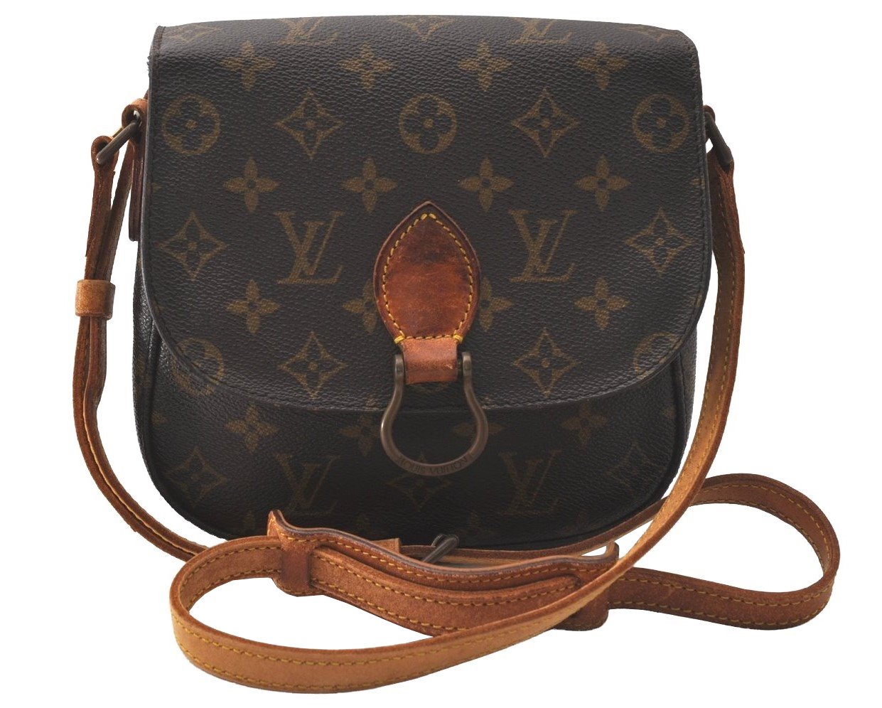 Authentic Louis Vuitton Monogram Saint Cloud MM M51243 Shoulder Cross Bag 5127I