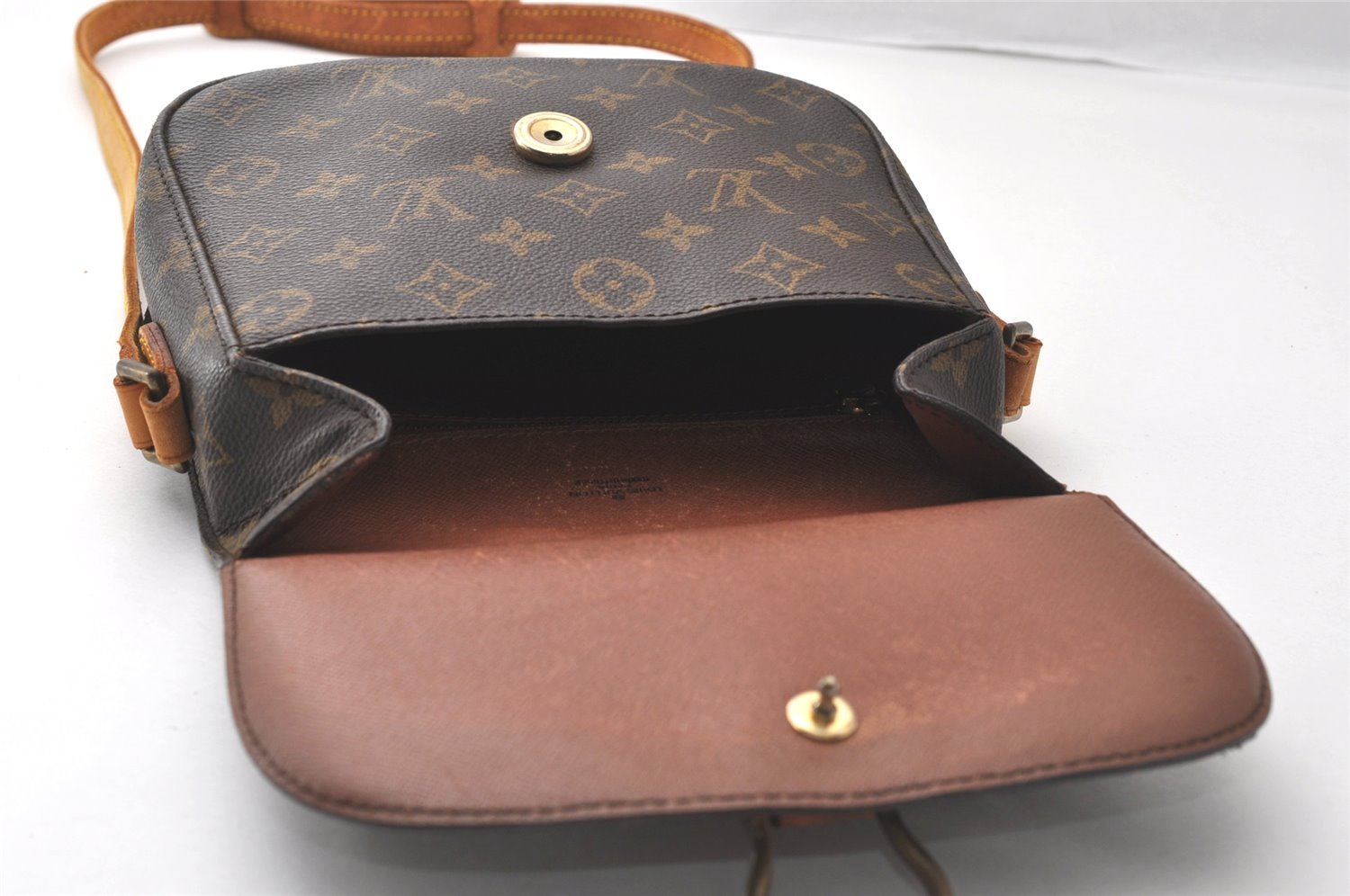 Authentic Louis Vuitton Monogram Saint Cloud MM M51243 Shoulder Cross Bag 5127I