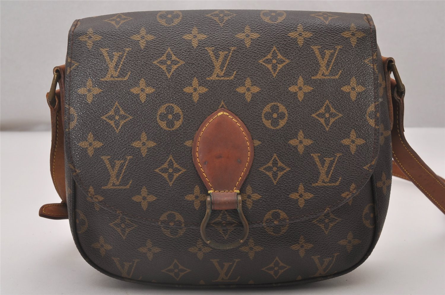 Authentic Louis Vuitton Monogram Saint Cloud GM M51242 Shoulder Cross Bag 5129I