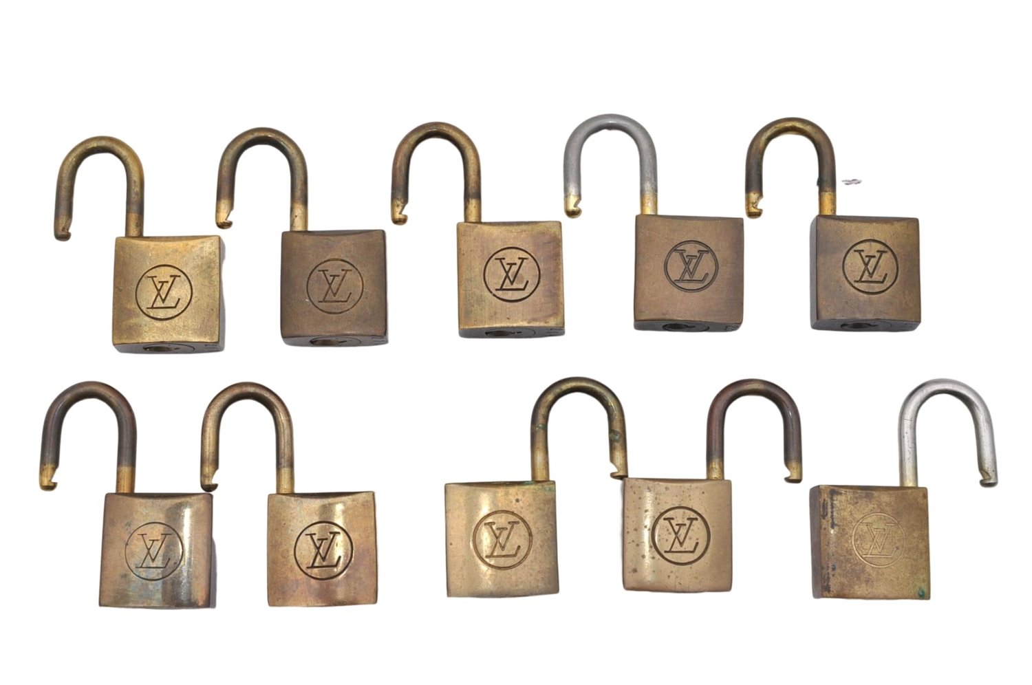 Authentic Louis Vuitton Padlock 10Set Old Model LV 5130D