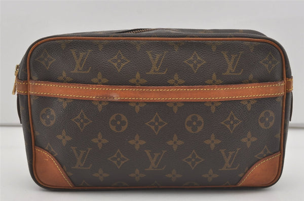 Authentic Louis Vuitton Monogram Compiegne 28 Clutch Hand Bag M51845 LV 5130I