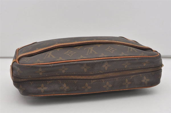 Authentic Louis Vuitton Monogram Compiegne 28 Clutch Hand Bag M51845 LV 5130I