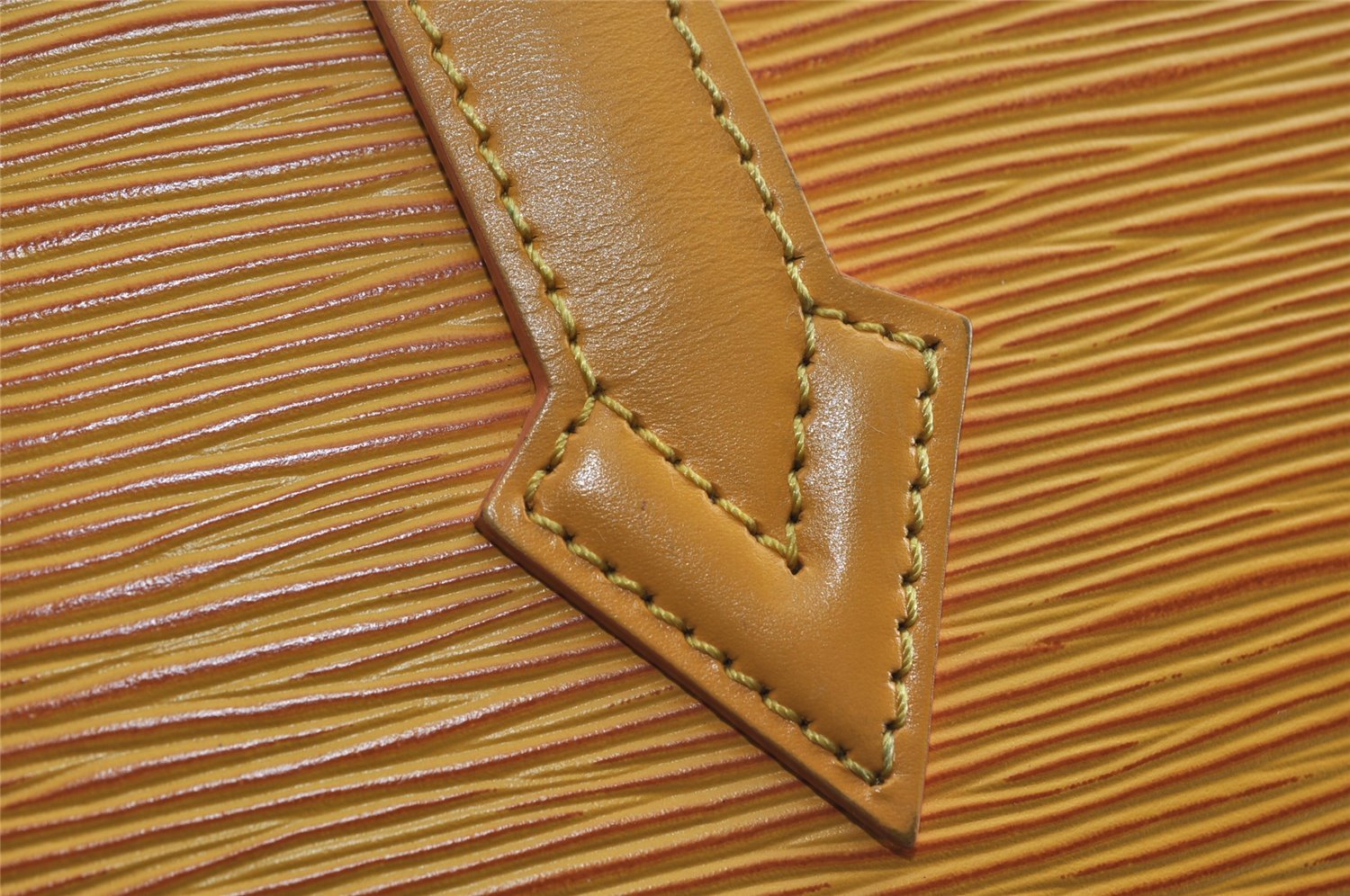 Authentic Louis Vuitton Epi Saint Jacques Hand Bag Yellow M52279 LV 5131I