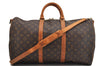 Authentic Louis Vuitton Monogram Keepall Bandouliere 50 M41416 Boston Bag 5132F