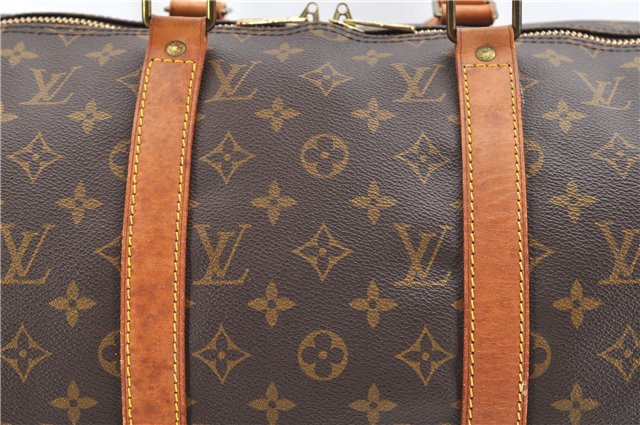 Authentic Louis Vuitton Monogram Keepall Bandouliere 50 M41416 Boston Bag 5132F