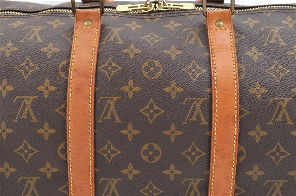 Authentic Louis Vuitton Monogram Keepall Bandouliere 50 M41416 Boston Bag 5132F