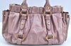 Authentic MIU MIU Vintage Leather 2Way Shoulder Hand Bag Purse Pink 5132H