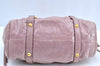 Authentic MIU MIU Vintage Leather 2Way Shoulder Hand Bag Purse Pink 5132H