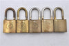 Authentic Louis Vuitton Padlock 10Set Old Model LV 5133D