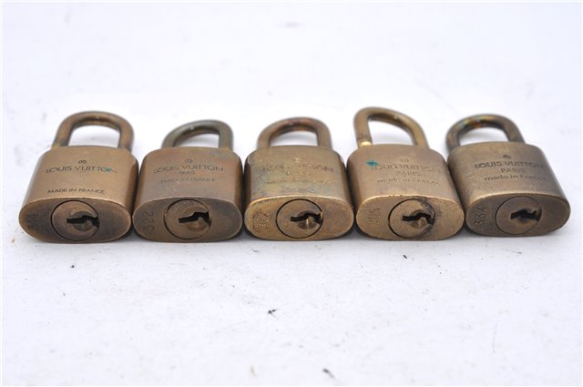 Authentic Louis Vuitton Padlock Gold 10Set LV 5134D