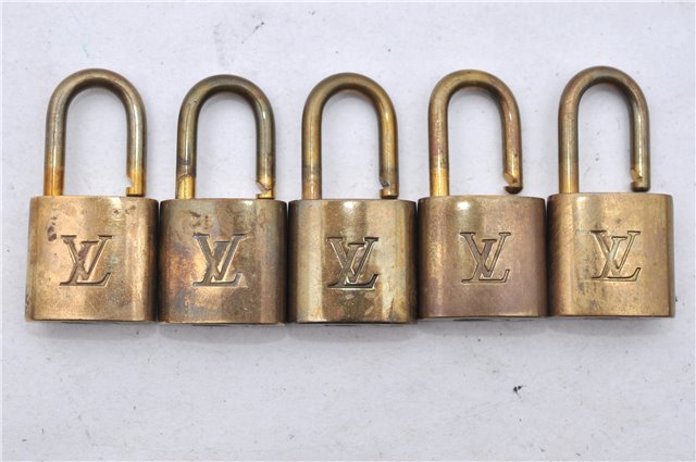 Authentic Louis Vuitton Padlock Gold 10Set LV 5134D