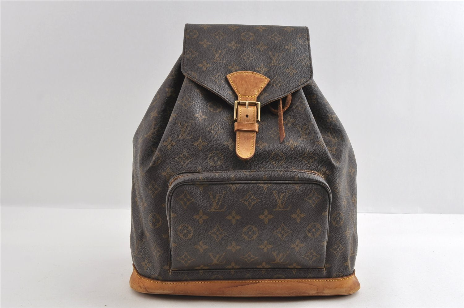 Authentic Louis Vuitton Monogram Montsouris GM Backpack M51135 LV 5134I
