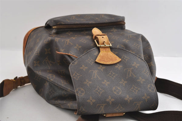 Authentic Louis Vuitton Monogram Montsouris GM Backpack M51135 LV 5134I