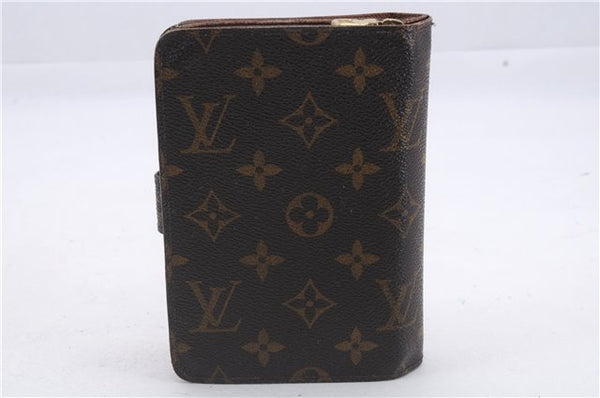 Authentic Louis Vuitton Monogram Porte Papier Zip Bifold Wallet M61207 LV 5135D