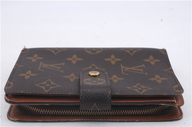 Authentic Louis Vuitton Monogram Porte Papier Zip Bifold Wallet M61207 LV 5135D