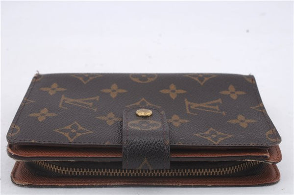 Authentic Louis Vuitton Monogram Porte Papier Zip Bifold Wallet M61207 LV 5135D