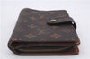 Authentic Louis Vuitton Monogram Porte Papier Zip Bifold Wallet M61207 LV 5135D