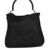 Authentic GUCCI Bamboo 2way Shoulder Hand Bag Suede Leather 0011577 Black 5137C