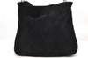 Authentic GUCCI Bamboo 2way Shoulder Hand Bag Suede Leather 0011577 Black 5137C