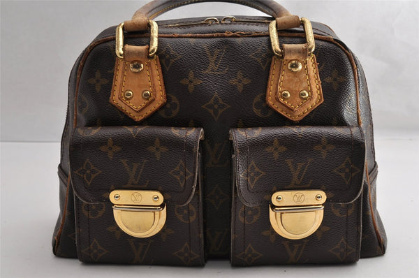 Authentic Louis Vuitton Monogram Manhattan PM Hand Bag Purse M40026 LV 5137I