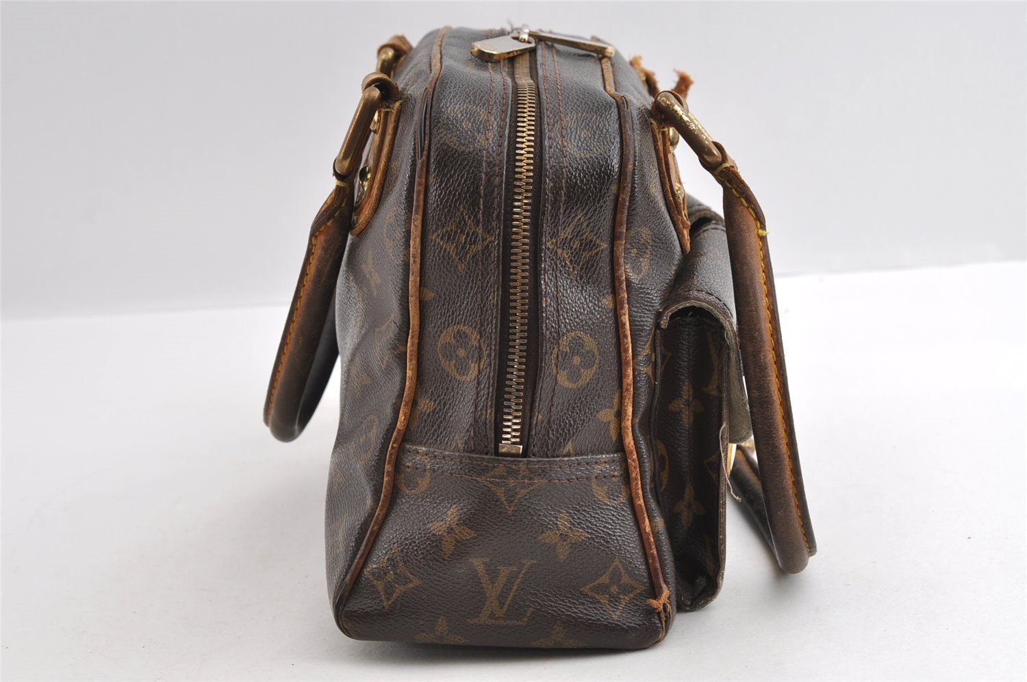 Authentic Louis Vuitton Monogram Manhattan PM Hand Bag Purse M40026 Junk 5138I