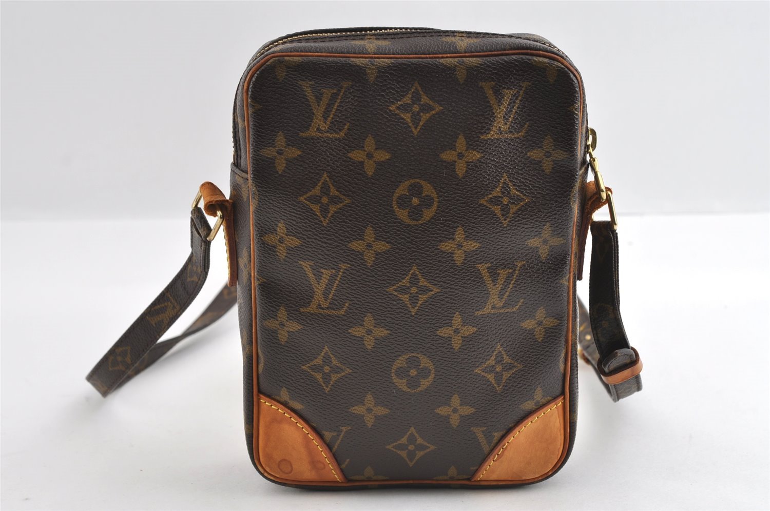 Authentic Louis Vuitton Monogram Danube Shoulder Cross Body Bag M45266 LV 5139I