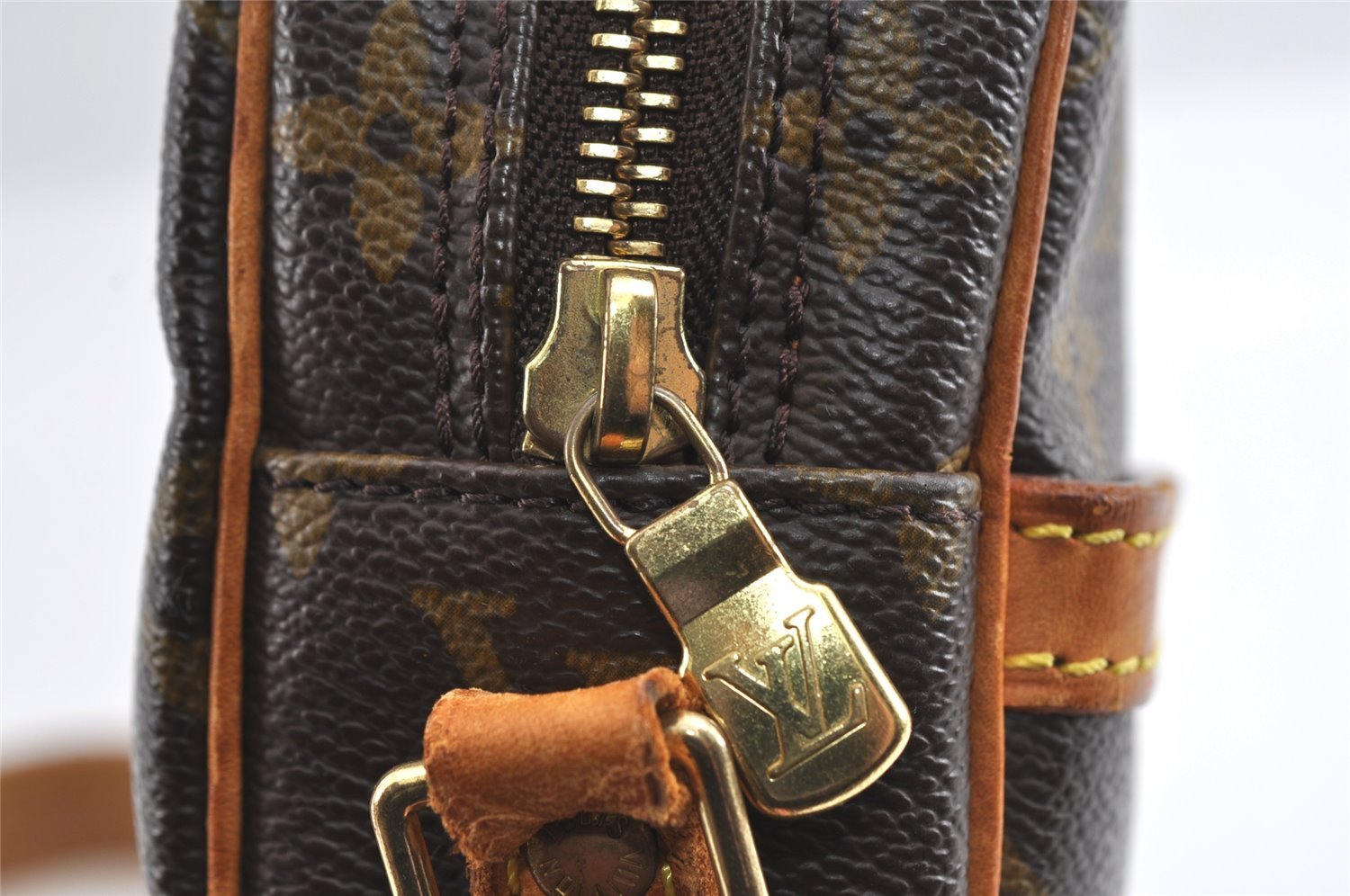 Authentic Louis Vuitton Monogram Danube Shoulder Cross Body Bag M45266 LV 5139I