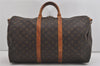 Authentic Louis Vuitton Monogram Keepall Bandouliere 50 M41416 Boston Bag 5140I