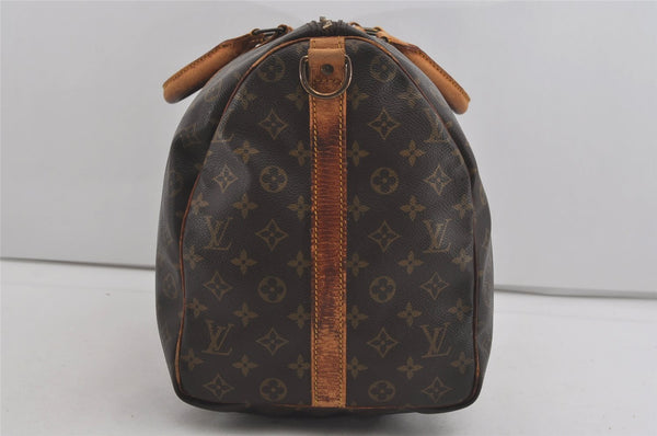 Authentic Louis Vuitton Monogram Keepall Bandouliere 50 M41416 Boston Bag 5140I