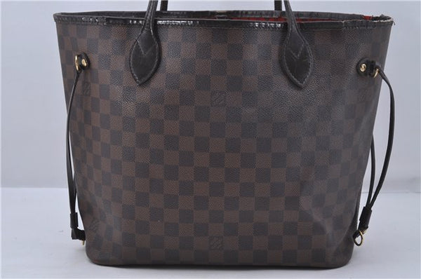 Authentic Louis Vuitton Damier Neverfull MM Tote Bag N51105 LV 5141D