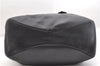 Authentic Salvatore Ferragamo Vara Shoulder Hand Bag Nylon Leather Black 5141F