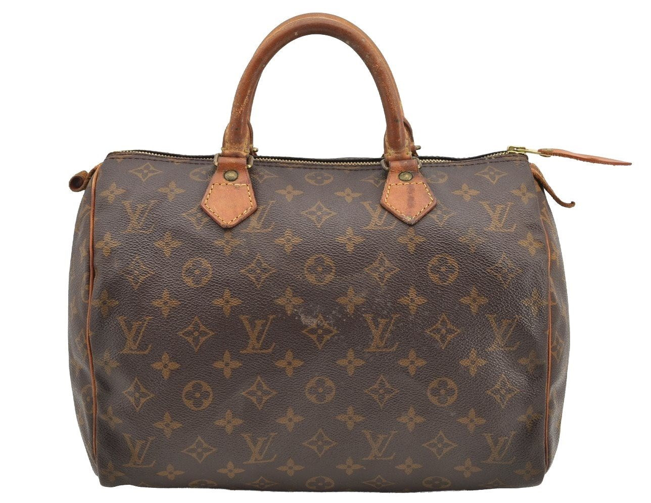 Authentic Louis Vuitton Monogram Speedy 30 Hand Boston Bag M41526 LV 5141I