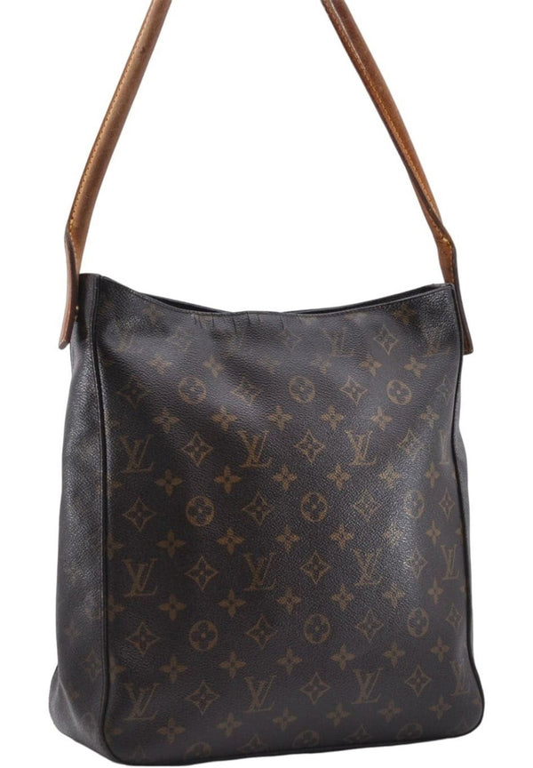 Authentic Louis Vuitton Monogram Looping GM Shoulder Bag M51145 LV 5144D