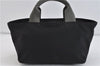 Authentic PRADA Sports Polyester Hand Bag Purse Black 5145C