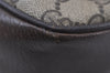 Authentic GUCCI Shoulder Cross Body Bag Purse GG PVC Leather Brown Junk 5146I