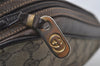 Authentic GUCCI Shoulder Cross Body Bag Purse GG PVC Leather Brown Junk 5146I