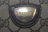 Authentic GUCCI Shoulder Cross Body Bag Purse GG PVC Leather Brown Junk 5146I