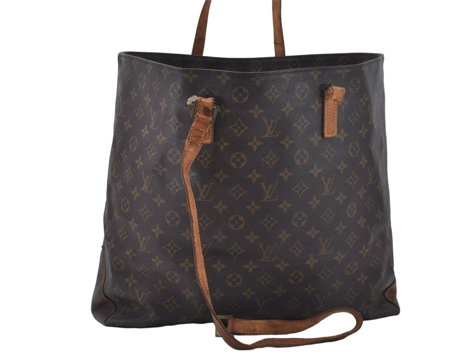 Authentic Louis Vuitton Monogram Cabas Alto Tote Bag M51152 LV Junk 5147D