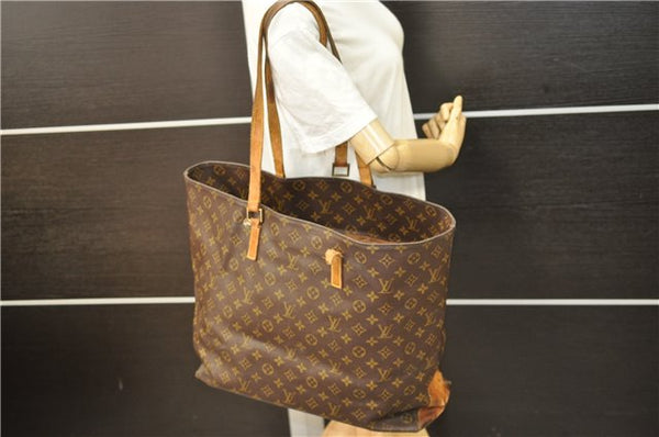 Authentic Louis Vuitton Monogram Cabas Alto Tote Bag M51152 LV Junk 5147D