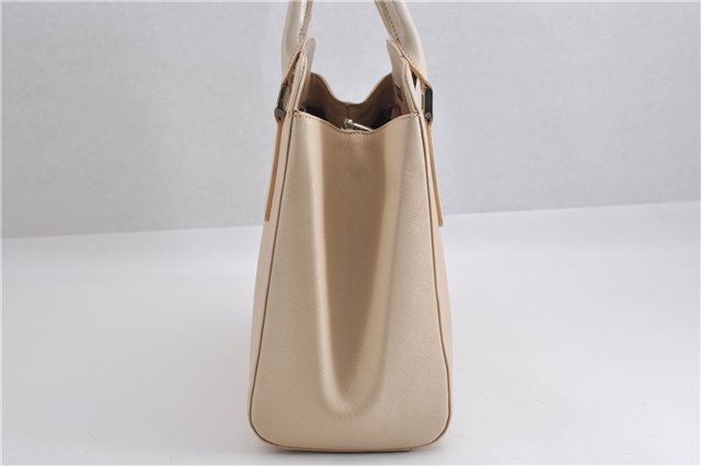 Authentic BURBERRY Vintage Leather Shoulder Hand Bag Ivory 5148F